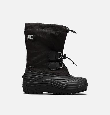 Sorel Super Trooper Kids Boots Black,Grey - Boys Boots NZ6541027